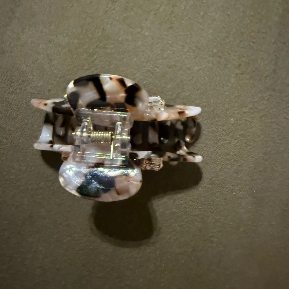 J. Crew Tortoise Shell Hair Clip with Rhinestones
